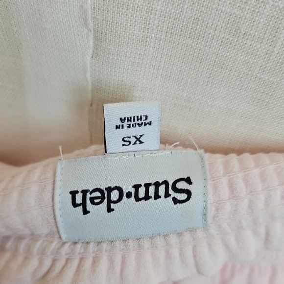 Aritzia Sundeh Baby Pink Smocked Mini Dress - Picture 4 of 4